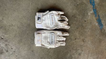White Franklin Batting Gloves