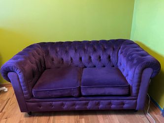 Vintage 1980s Purple Sofa