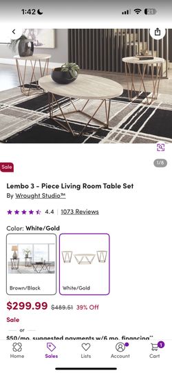 Coffee Table Set Minus The Oval One