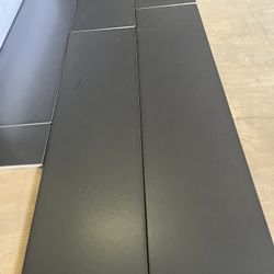 6”x24” Industry Black Porcelain Tile