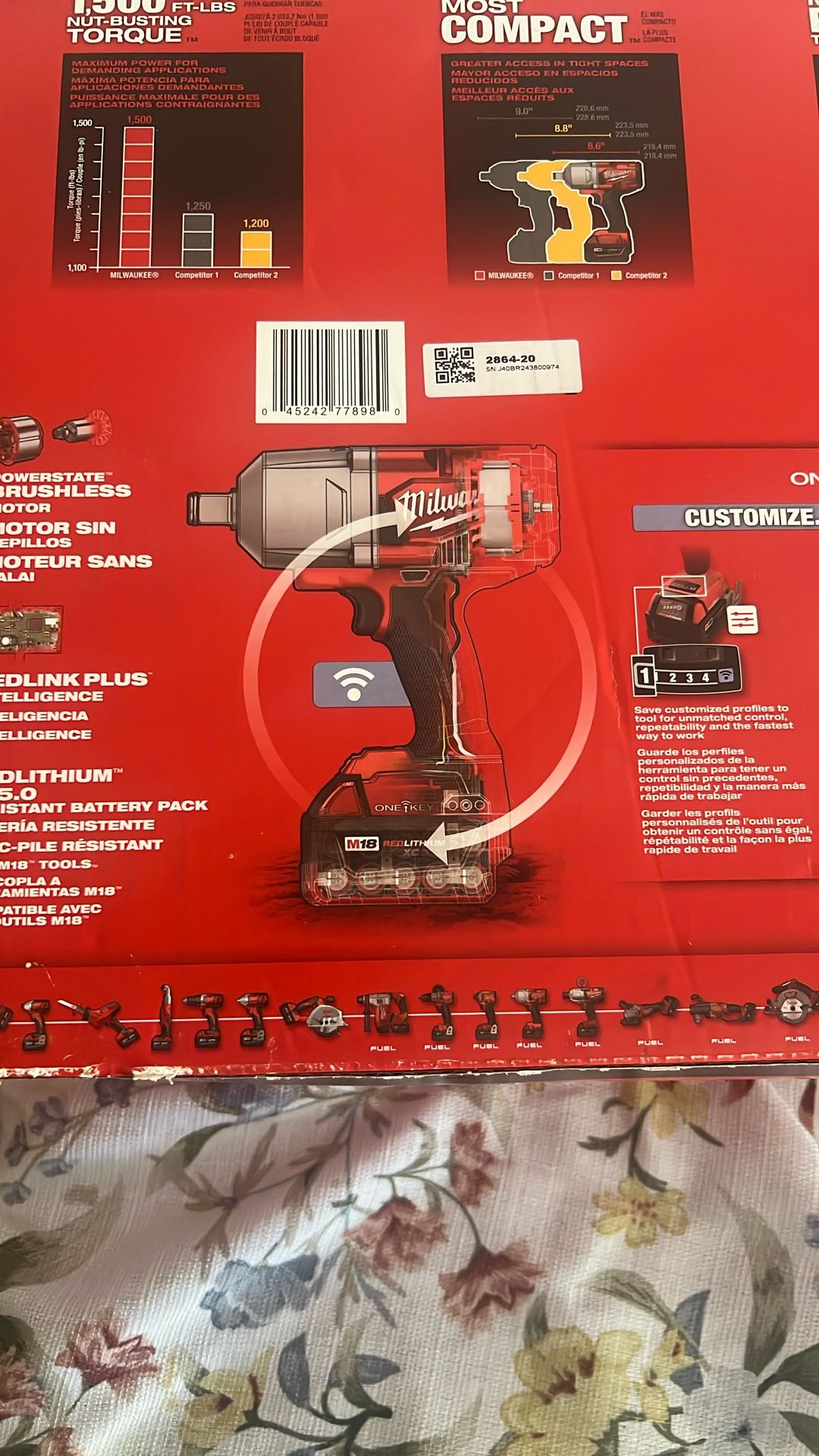 Impact Whrench 3/4 “ High Torque New