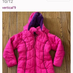 Hot Pink 10/12 Insulated Puffer/winter jacket