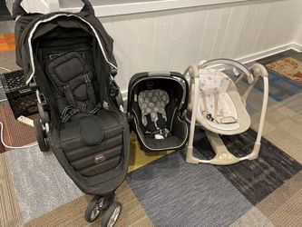 Stroller With Car Seat And Baby Swing