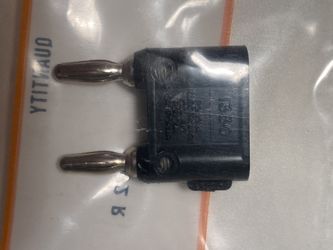 Pomona 1330-0 Black Double Banana Plug