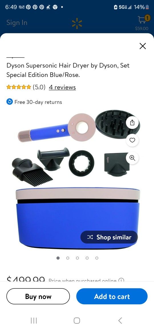 Dyson Hairdryer Set