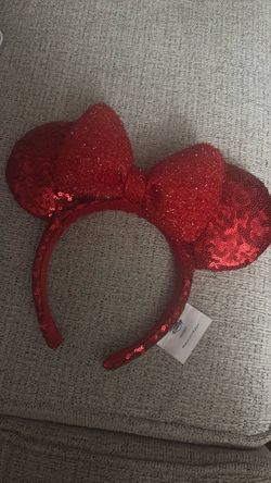 Disney Minnie Mouse Red Sequin Ears