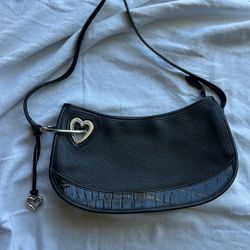 Brighton Shoulder Bag Purse Handbag ~ black Leather - style A450608