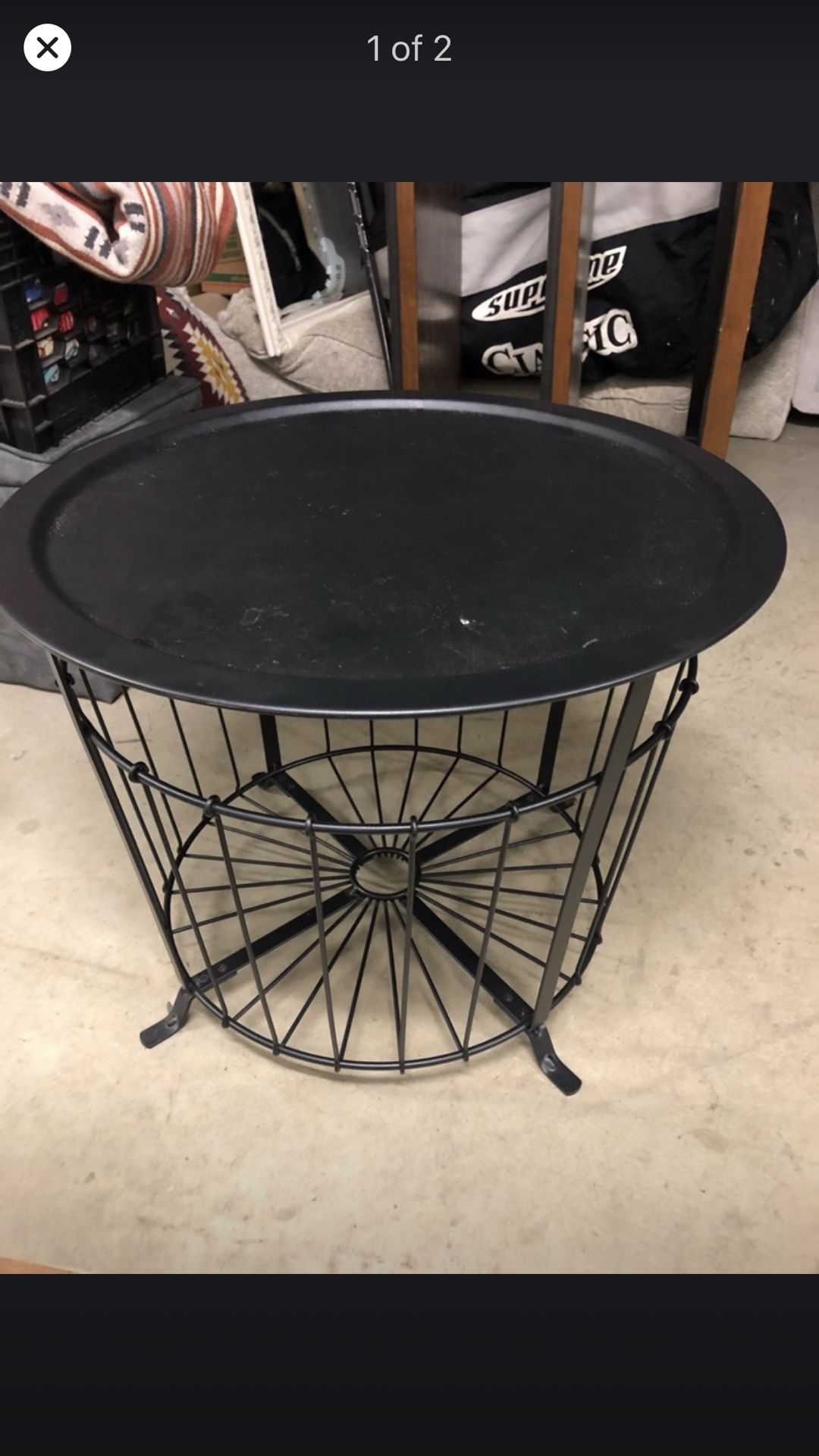 Small coffee table/large side table with storage