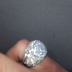 Iced Out Cluster Ring 