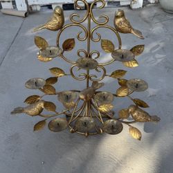 Metal Birds Candelabra 