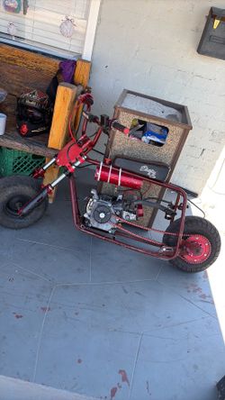 Stretched frame mini bike