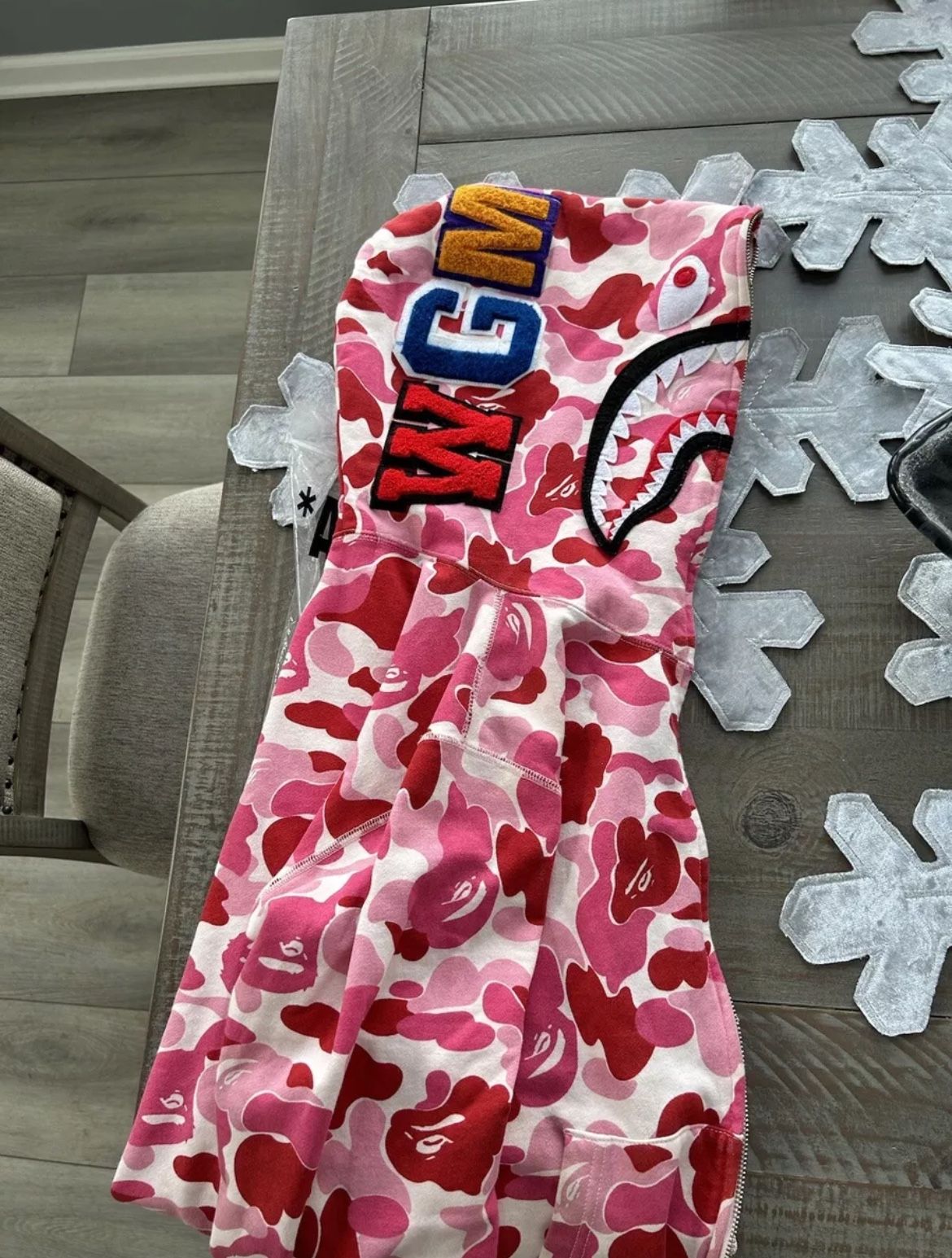 Bape Abc hoodie Pink
