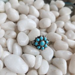 Sterling Silver And Turquoise Ring