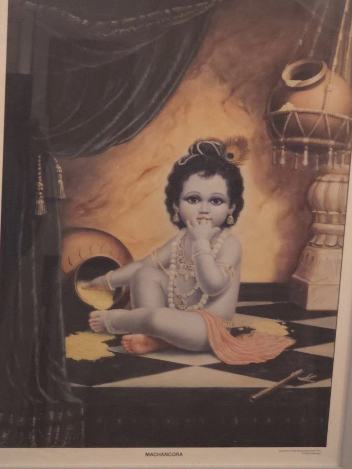 Machancora 1995 Bhaktivedanta Book Trust Poster 18 X 24" In VG Condition