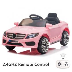 12V Ride on Car Dual Drive Remote Control Pink