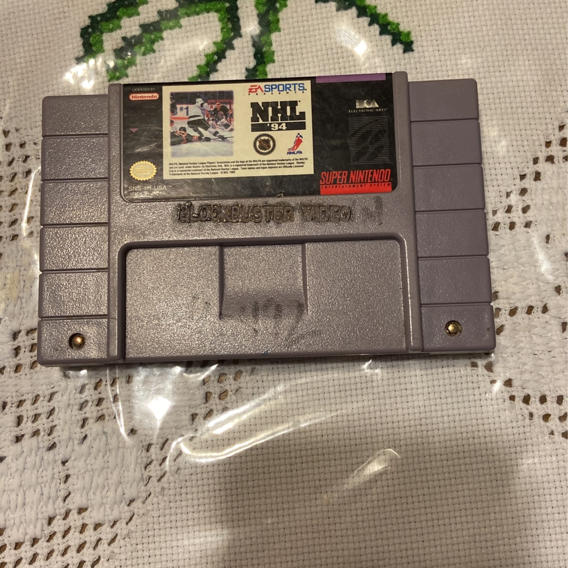 EA sports NHL 95 Super Nintendo Entertainment System 1993