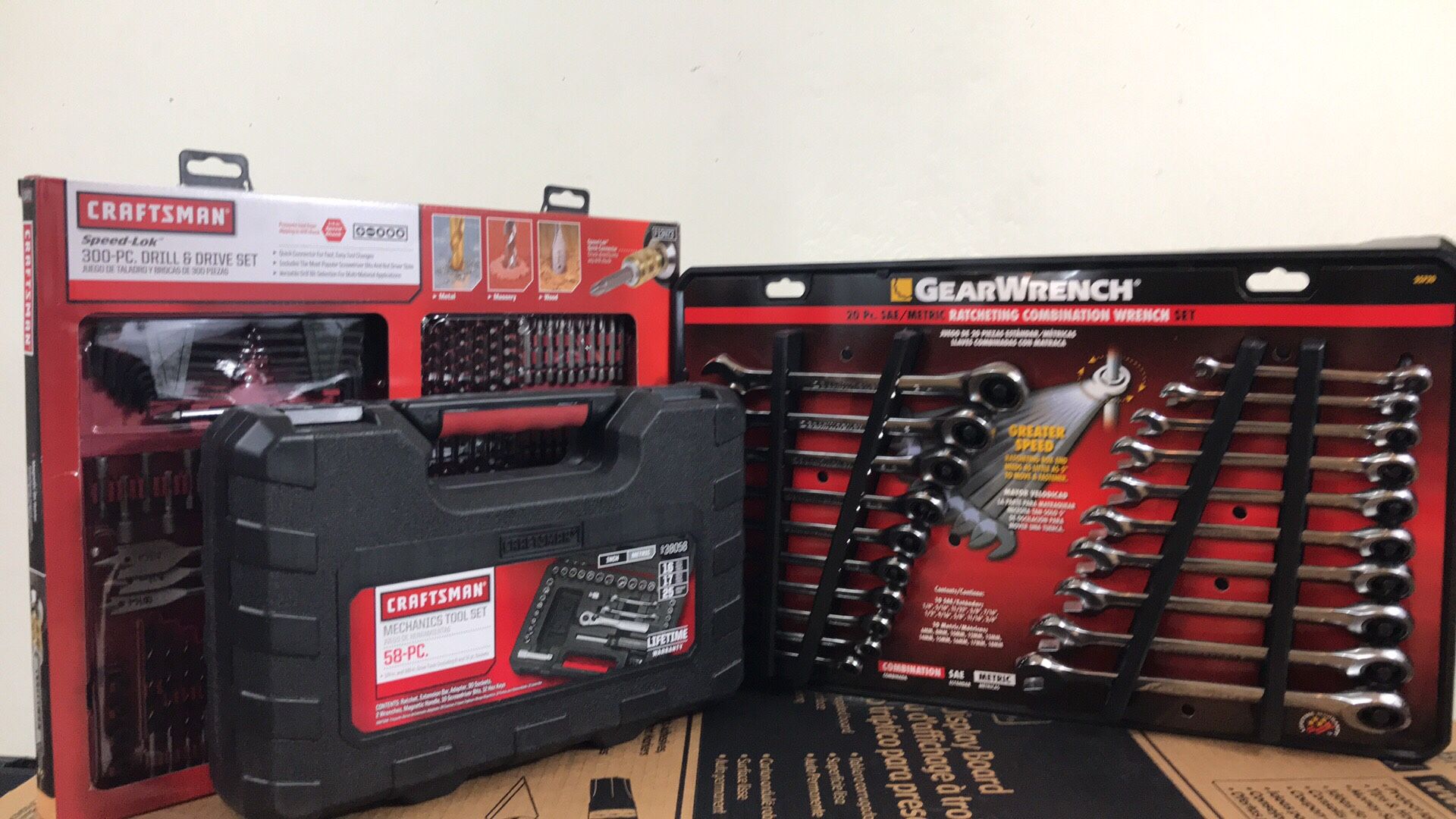 Holiday Craftsman/gear wrench tool sets