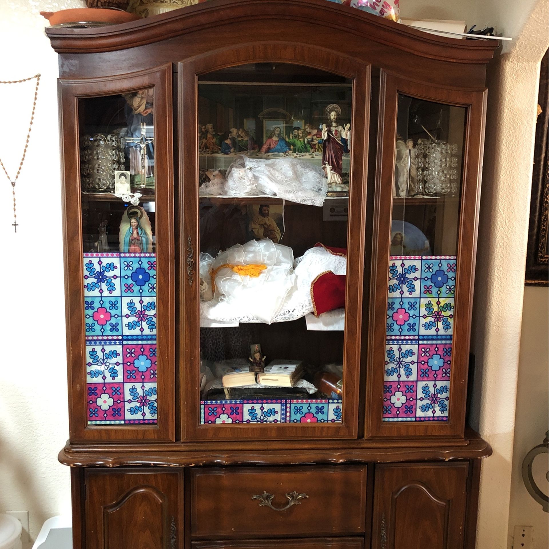 Wood China Cabinet 