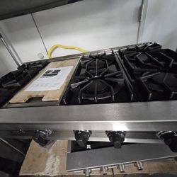 48" VIKING GAS RANGE TOP STAINLESS STEEL 