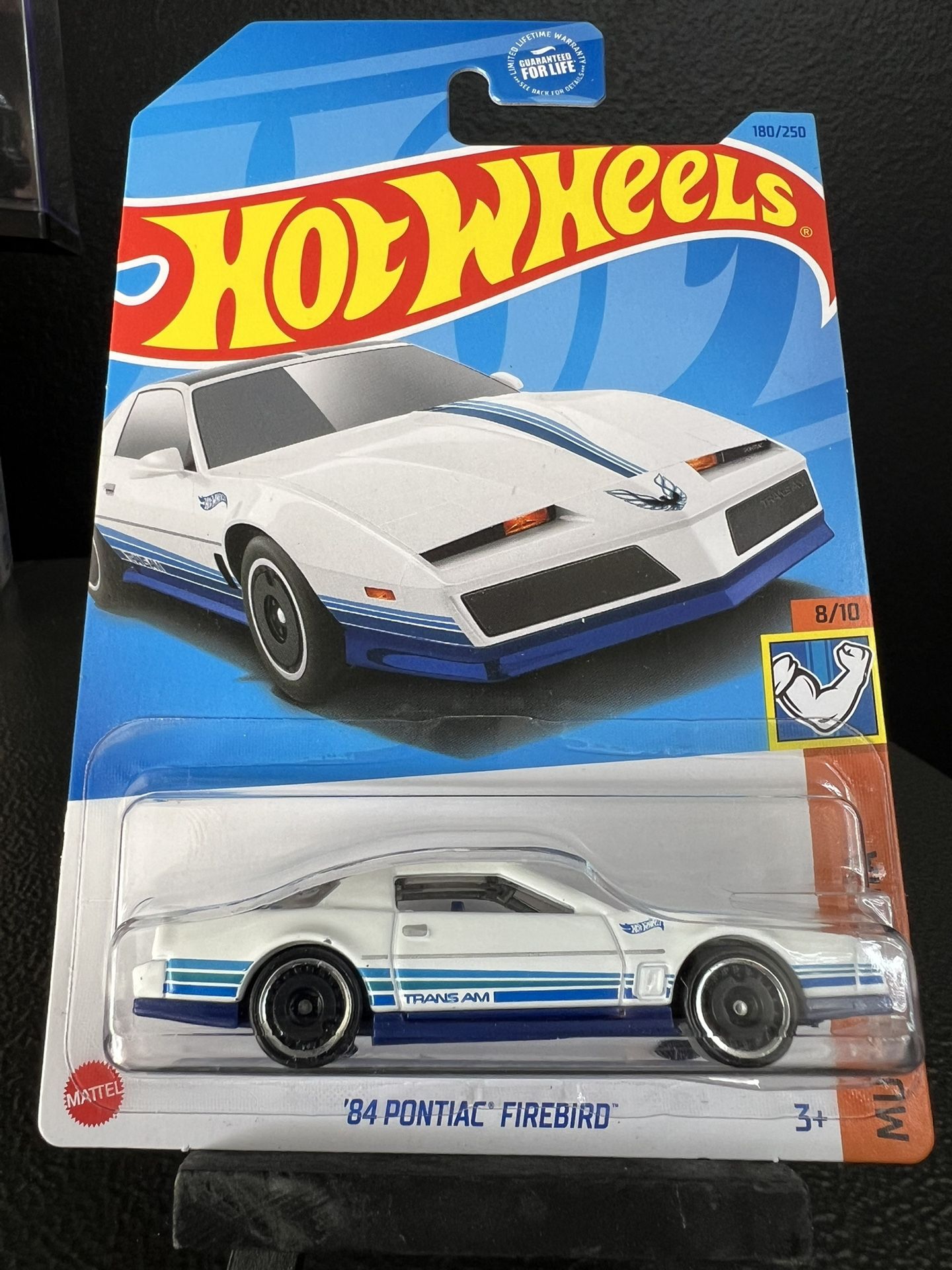 Hot Wheels 84 Pontiac Firebird Trans Am White Muscle Mania 8/10 180/250