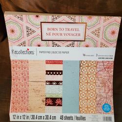 48 Sheets Of Scrapbook Paper