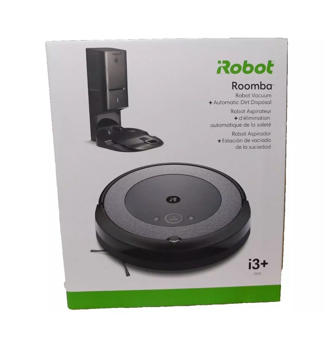 iRobot Roomba i3+ EVO (3550) Robot Vacuum - Wi-Fi Connected, Smart Mapping, Works with Alexa, Precision Jet Spray, Corners & Edges, Ideal for Multiple