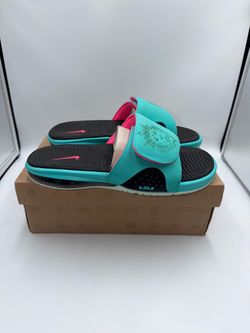 🔥 Nike LeBron Slides “South Beach”  📏 Size 10 Men’s