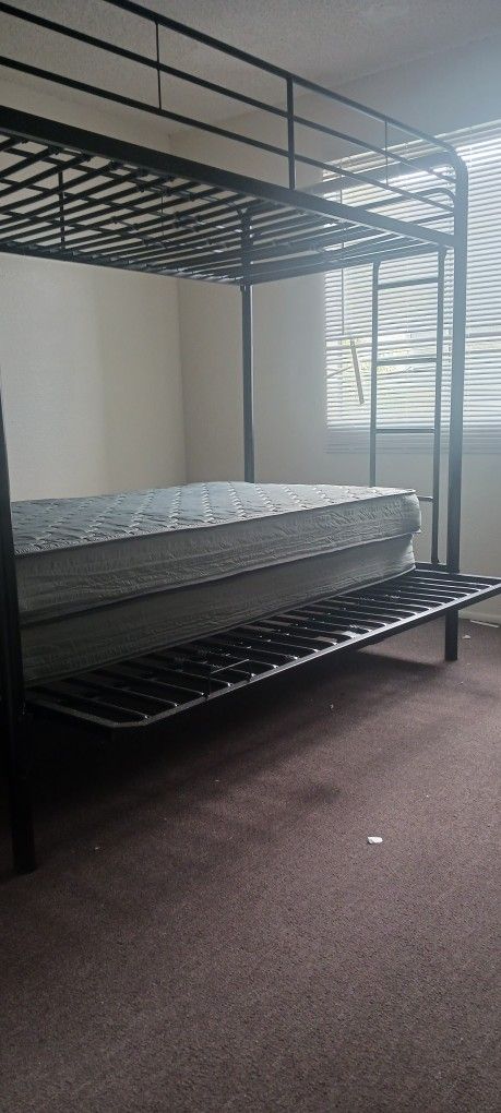 Steel full On twin Bunk Bed – $180 OBO (North Phoenix)