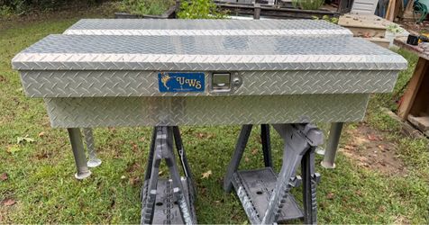 UWS Side Mount Diamond Plate Aluminum Tool Box 48”Lx11.5”Dx11”W