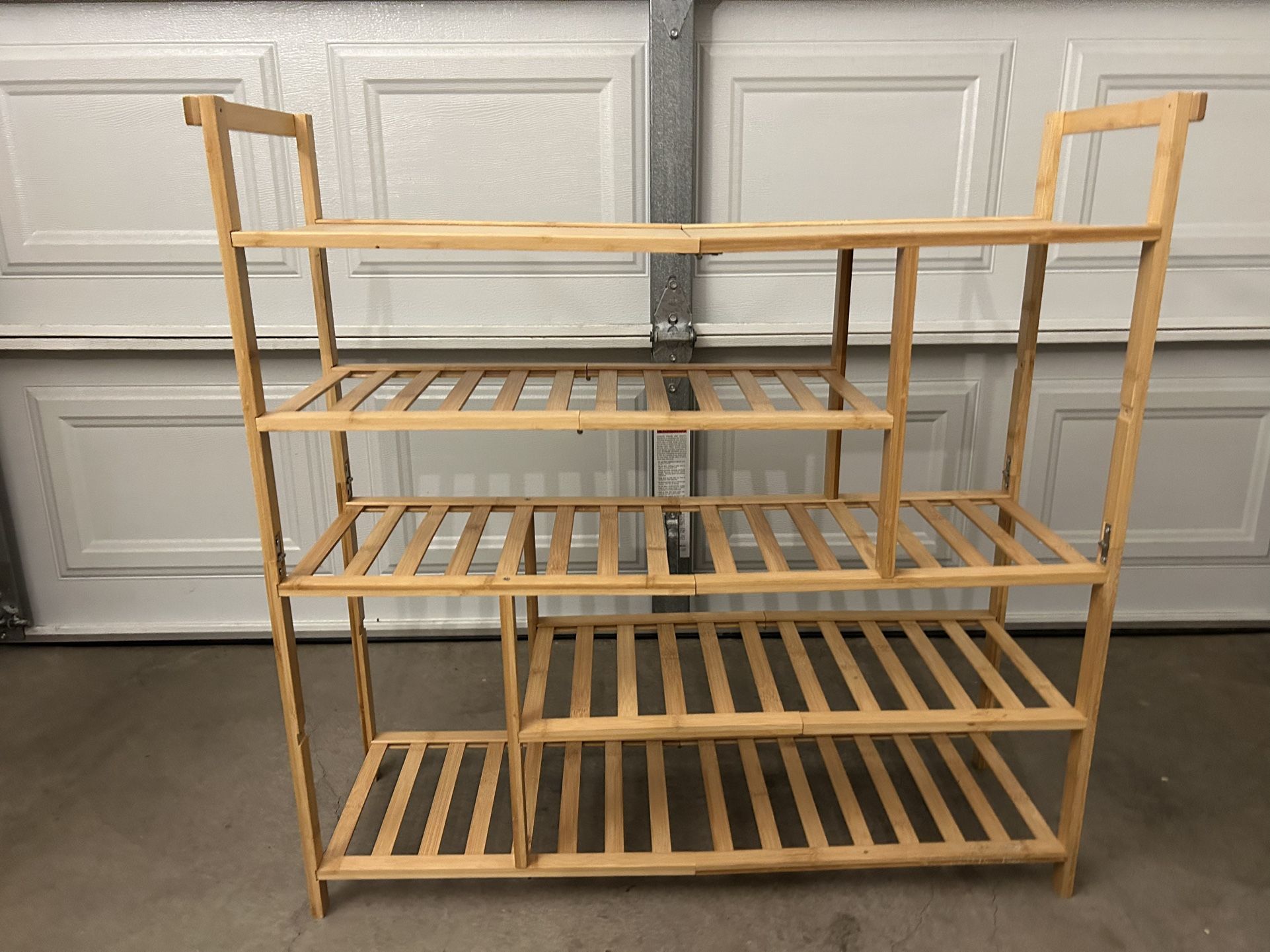 Multi Tier Bamboo Shoe Rack