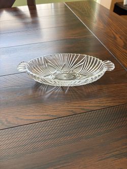 Vintage Hazel-Atlas Handled Oval Relish / Olive Dish