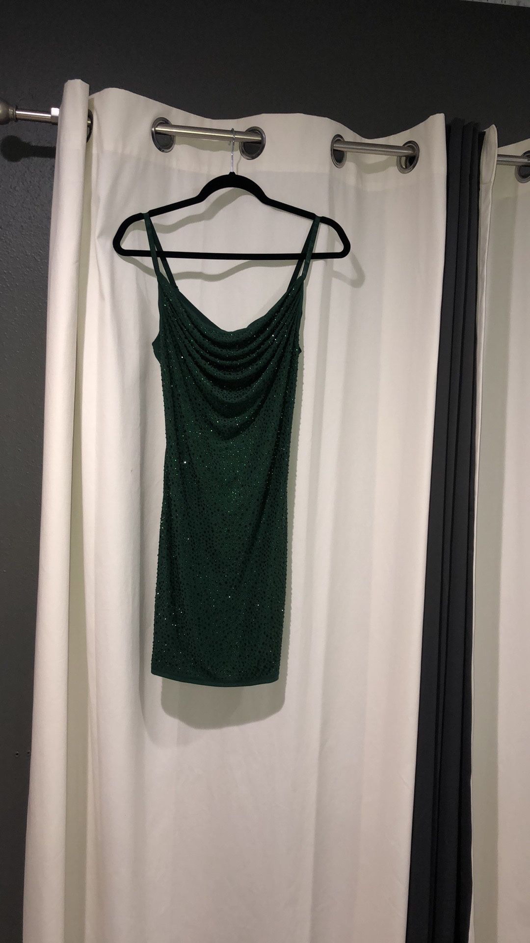 Emerald Green Mini Dress