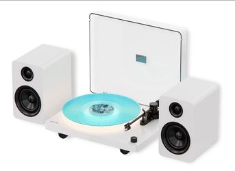 NEW IN BOX – Vinyl Record Player w/ Bluetooth, Speakers & LED Lighting