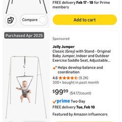 Jolly Jumper, Under Year Old, 1/2 Off