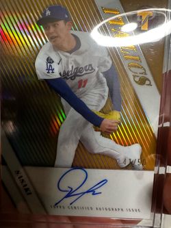 2025 Topps Roki Sasaki Certified Autograph GOLD Refractor #41/50 LA Dodgers RC