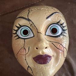 Halloween Mask-Scary Doll Face- plastic