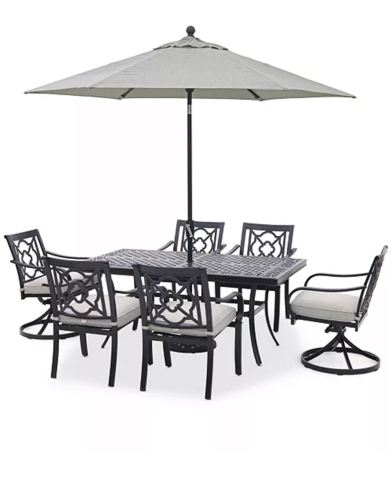 Agio St Croix Outdoor 7 pc Dining Set (68x38