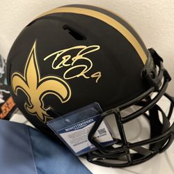 DREW BREES AUTHENTIC FULL SIZE AUTO W/ AUTHENTICATION 