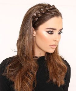 Super cute Light Brown braided headband