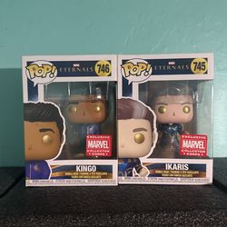 Marvel Funko Pops Ikaris And Kingo 