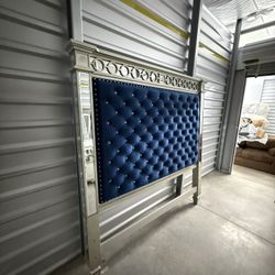 Navy Blue Headboard 