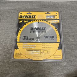 Dewalt DW3106 20 Series 10 inch 60 tooth Fine Finish Saw Blade NEW (Sealed)