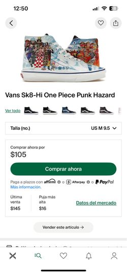 Vans x One Piece Rare Edition - Like New/Open Box - Used Once