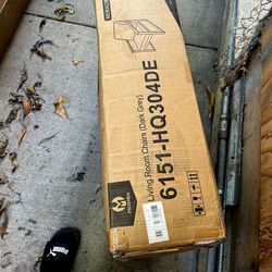 MCombo Leather Chair with Metal Frame Grey