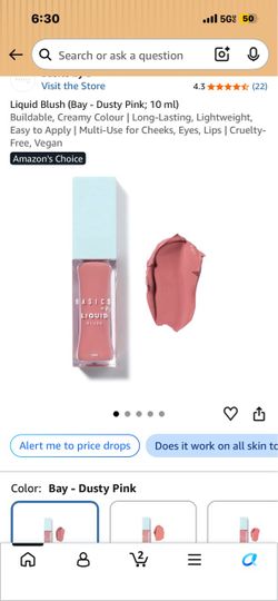 Basics Liquid Blush – Bay Dusty Pink 10ml