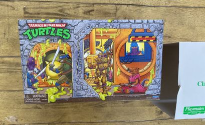 Playmates TMNT 81440 Classic Collection Turtle Figures Sewer Lair Edition 6 Pack