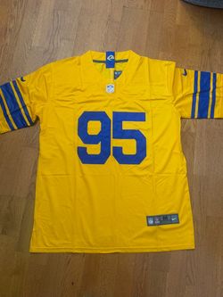 White Los Angeles rams Myles garret jersey