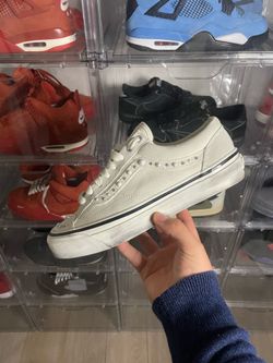 VNDS Sz 10 Pearlized Marshmallow Vans