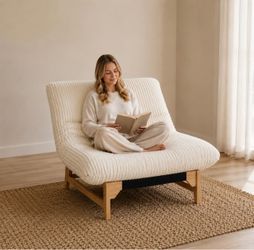 Oversized Accent Chair for Adults,Cloud-Like Sink-in Comfort with Supportive Structure,Deep & Wide Reading Chair for Living Room Relaxation White
