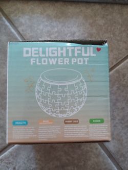 New 80-piece 3D puzzle flower pot